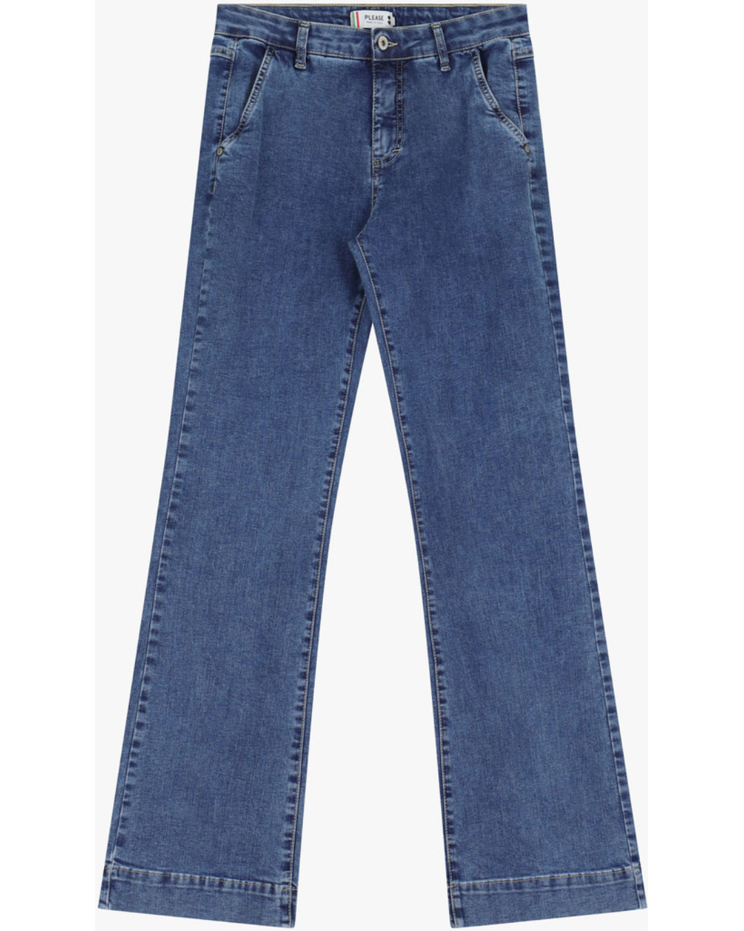 Chino Flare Dublin - Blu Denim