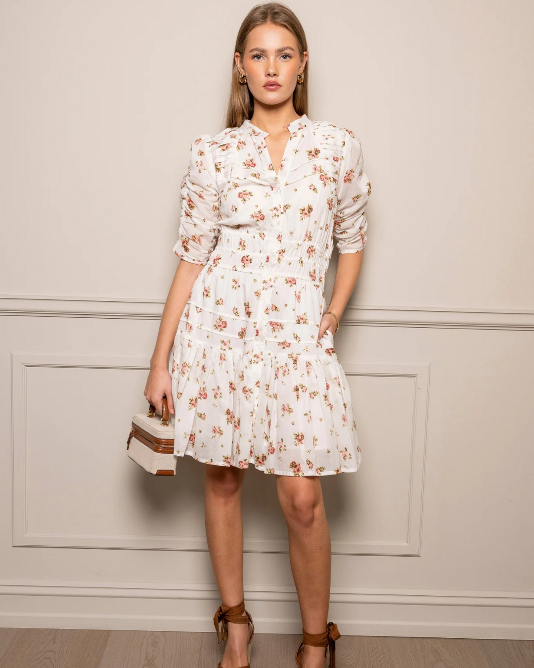 Fabienne Mini Dress- Rose