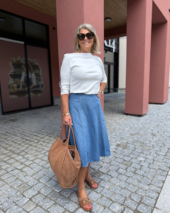 Dnm Midi Flare Skirt