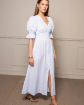 Andrea Dress - Blue Seersucker