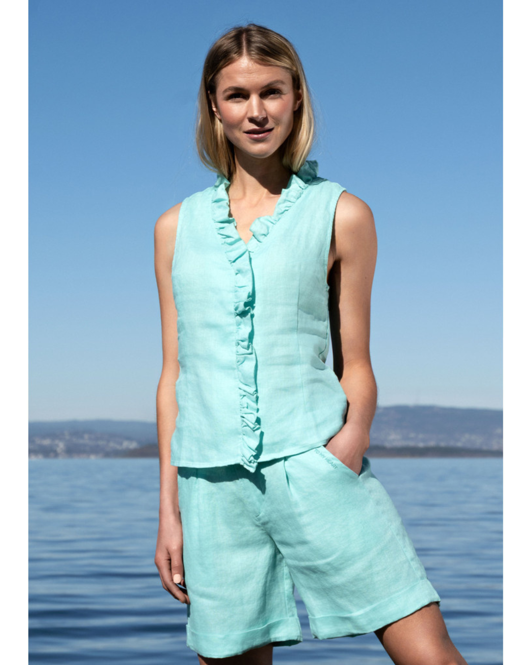 Lilly Blouse Aqua