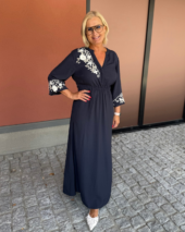 Hali, long dress - Midnight