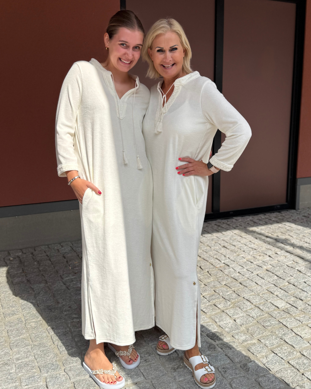 Kaftan Long Dress - Off White