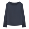Mariella, L/S blouse - Midnight