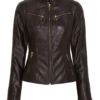 Biker Jacket - Coffe Brown