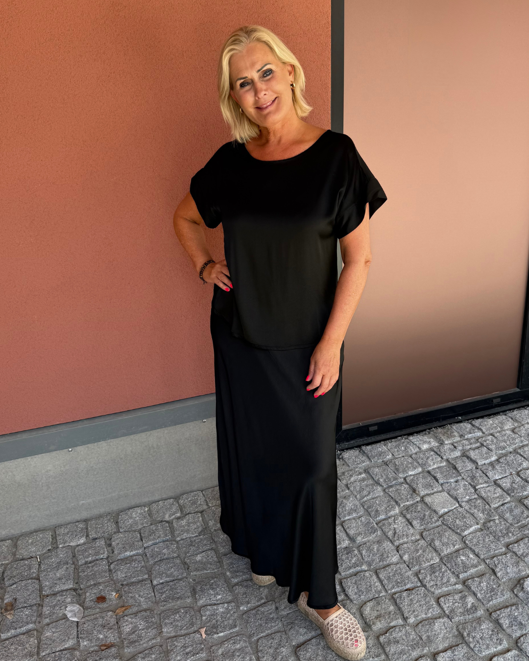Skirt Bias Cut - Nero
