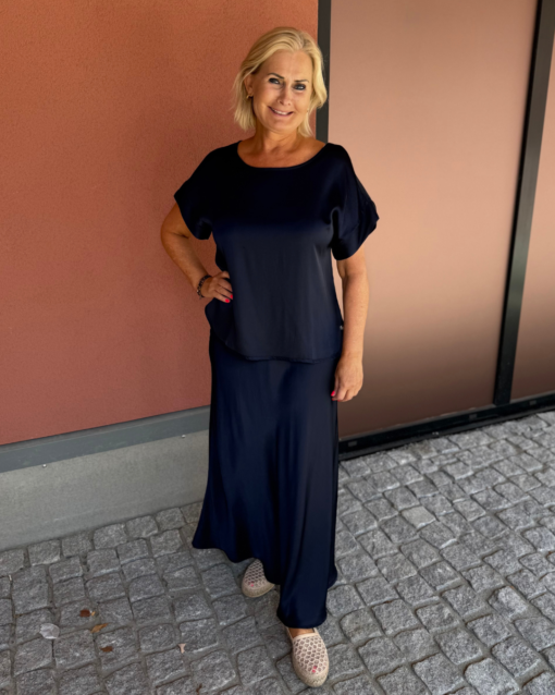 Skirt Bias Cut - Blue Scuro
