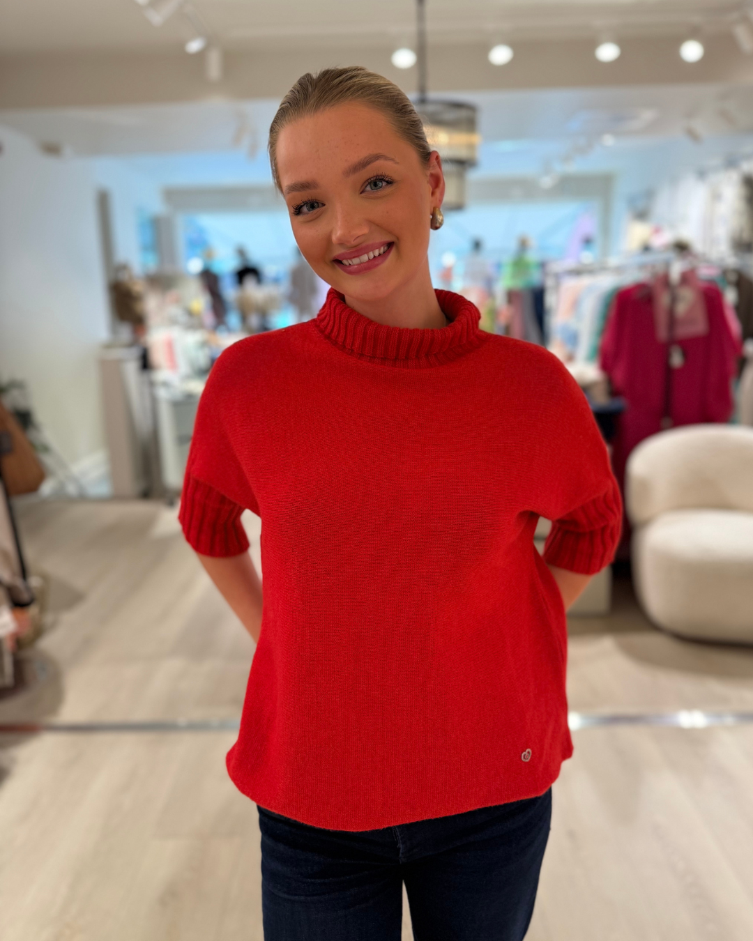 Turtleneck Sweat - Rosso