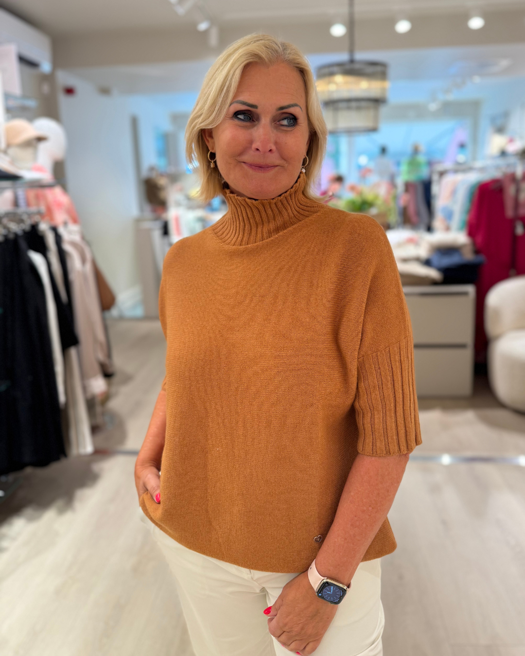 Turtleneck Sweat - Camello