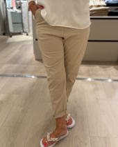 Carrot Cotton Pants - Clay