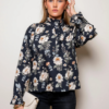 Ella Blouse - Black Poplin