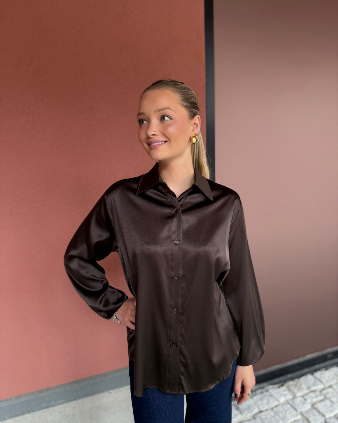 Oline Blouse - Brown