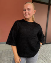 Eli Sh.Sleeves Top - Black