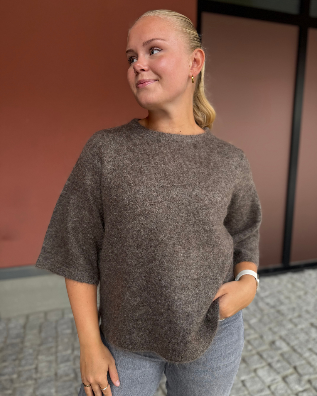 Eli Sh.Sleeves Top - Mole