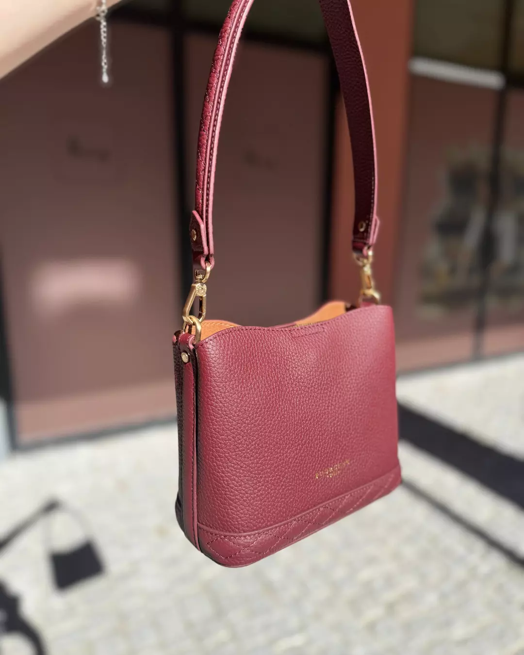 Manhatten Small Hobo Bag - Bordeaux