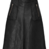 Skirt with zip pockets - Black
