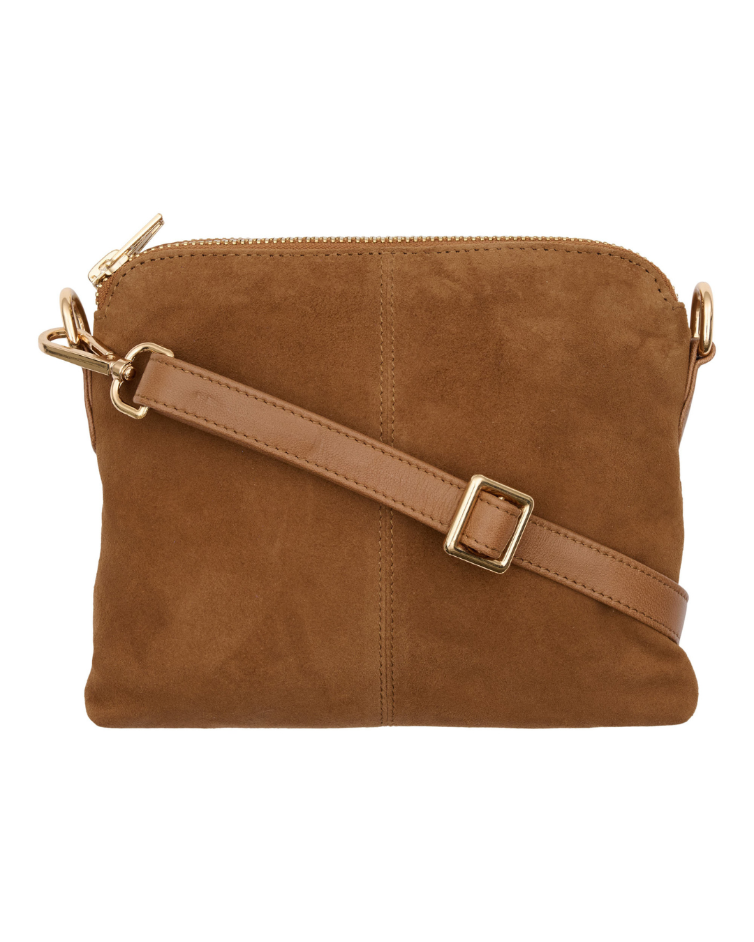 Suede Clutch - Caramel