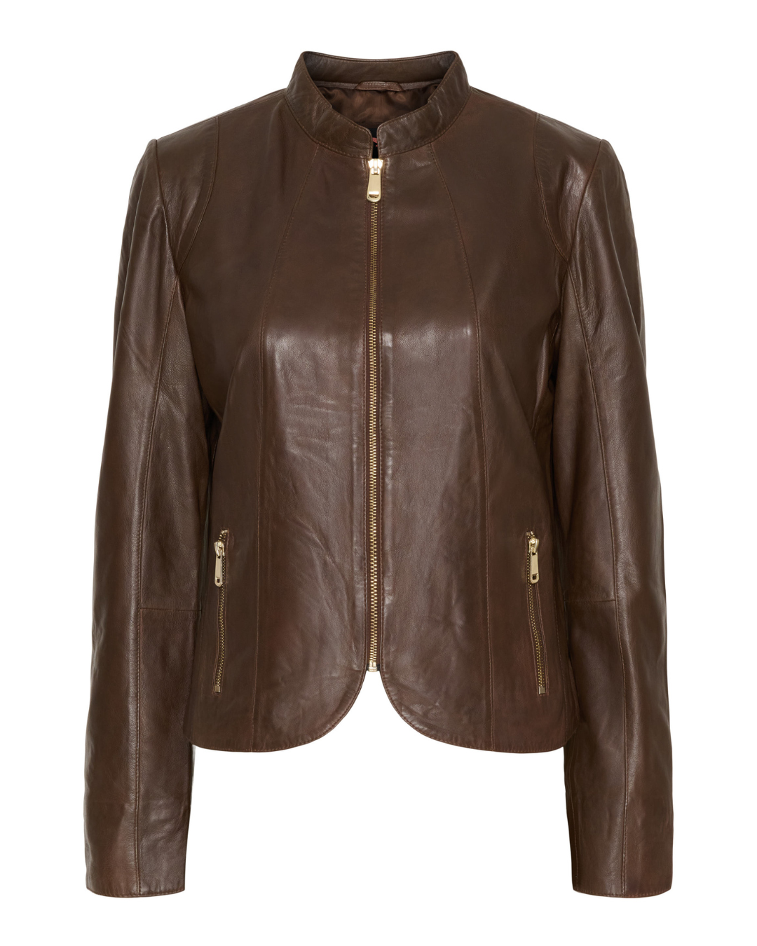 Biker Jacket - Espresso w.Gold