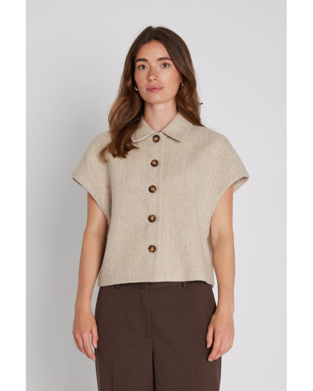 Tona Waist Coat - Light Sand