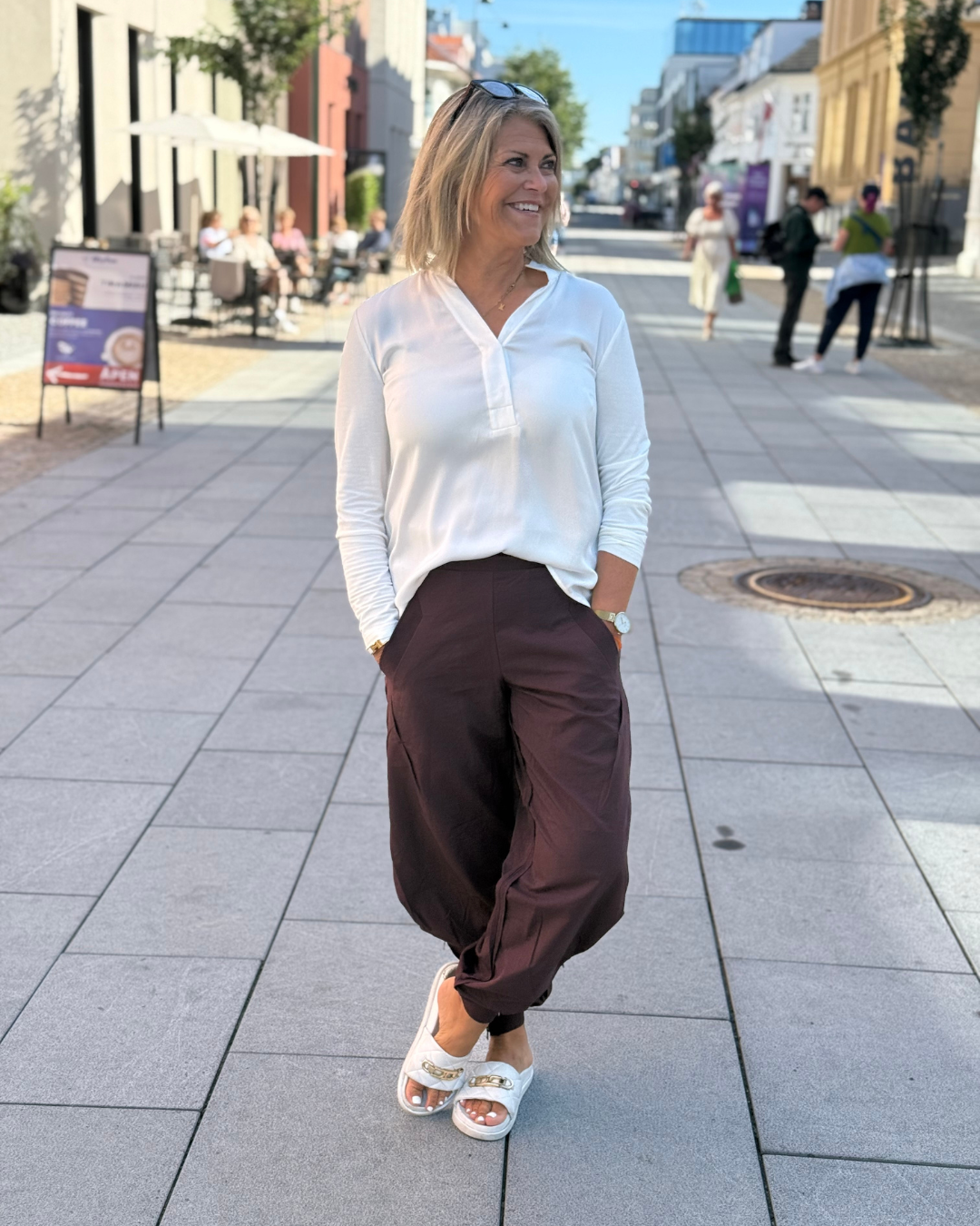 MollieGO Pants - Bourgogne