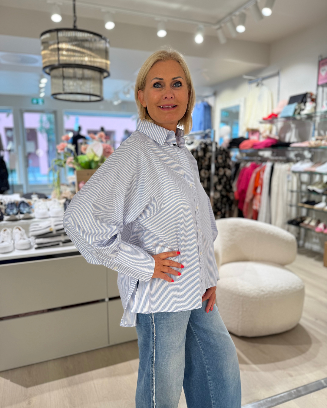 Anne - White/Skyblue