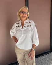 Carmen, blouse - White