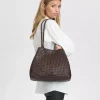 Shoulderbag Braided - Deep Brown