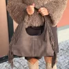 Shoulder Bag w/Frills Deer