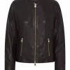 Soft Biker Jacket - Black w. Gold