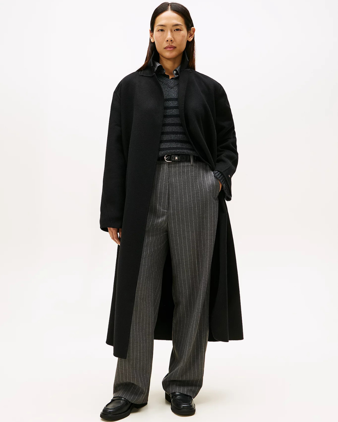 DF Wool Reg Belted Maxi Coat