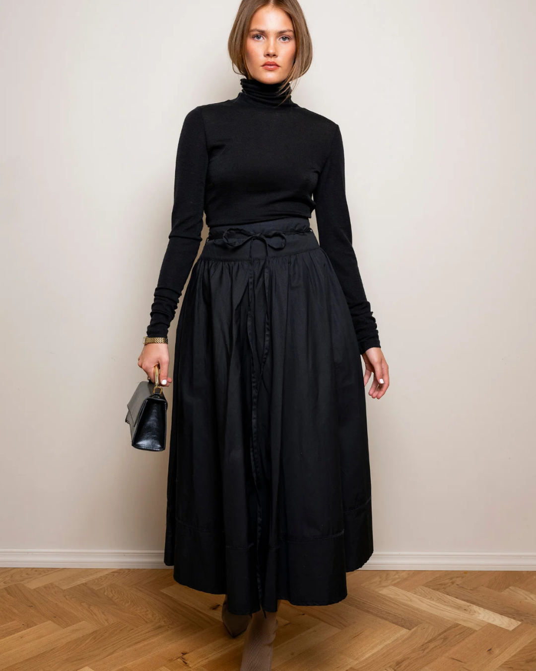 Astrid Skirt - Ebony Black