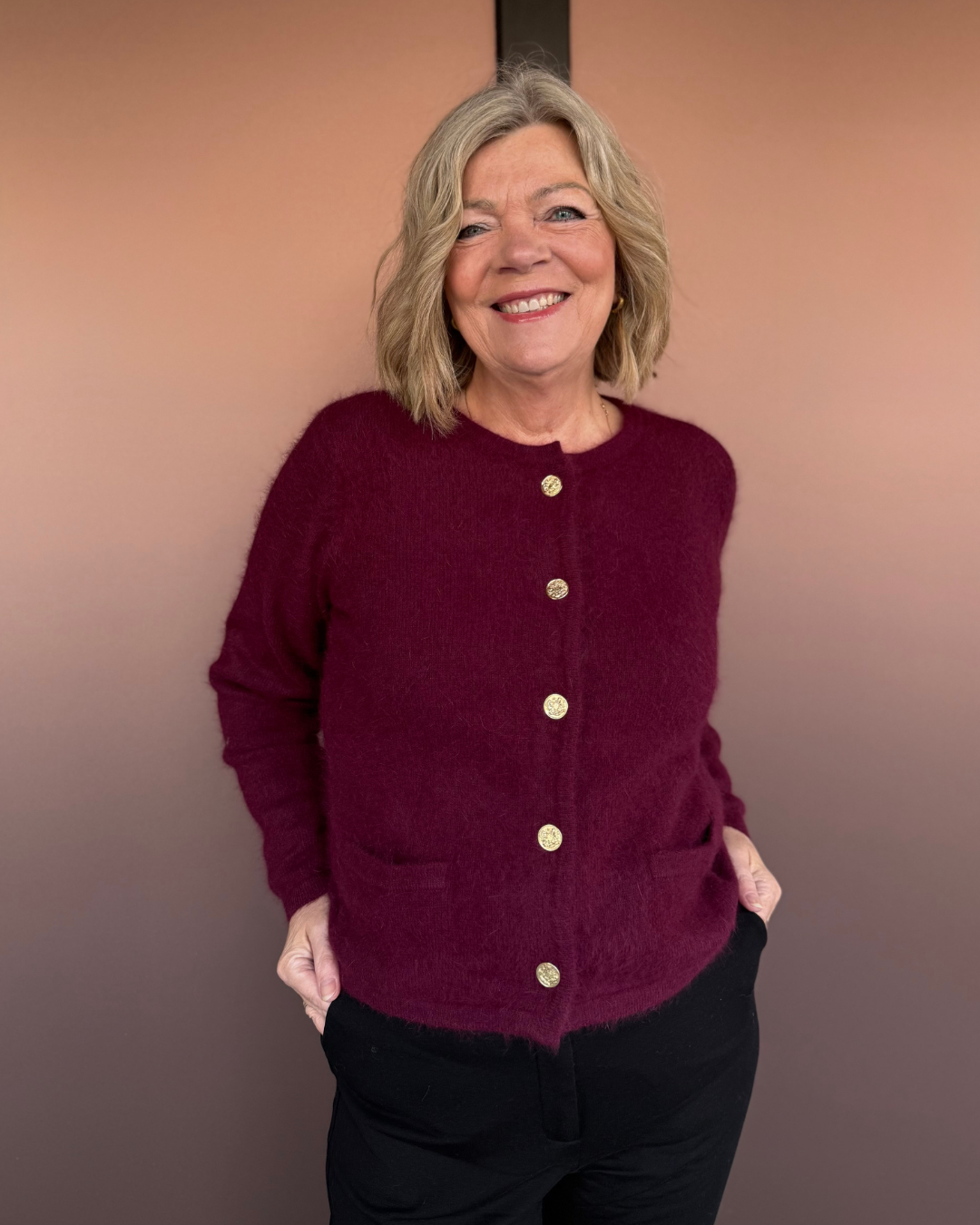 Ashley Cardigan - Plum