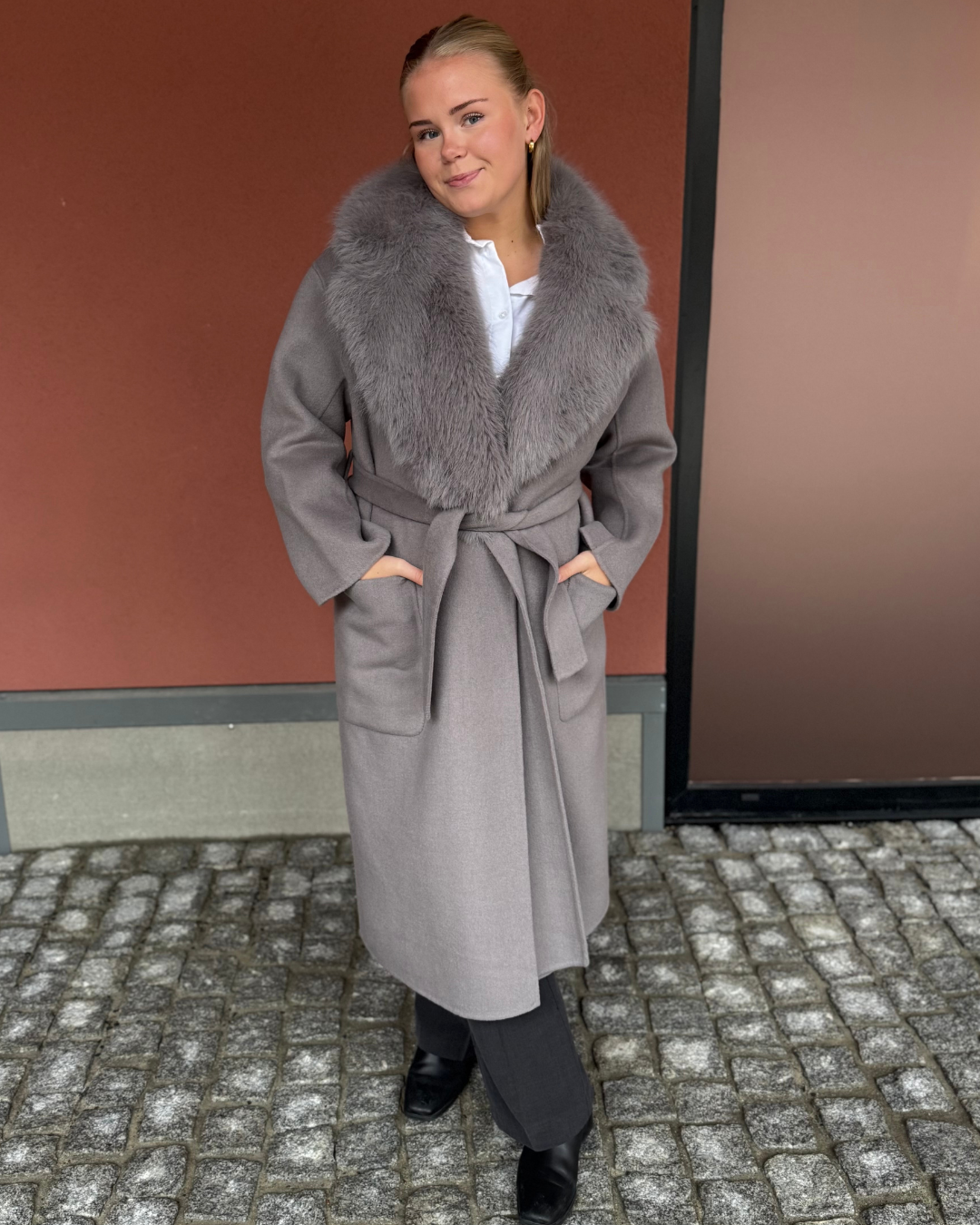 UC Coat Faux Fur - Grey