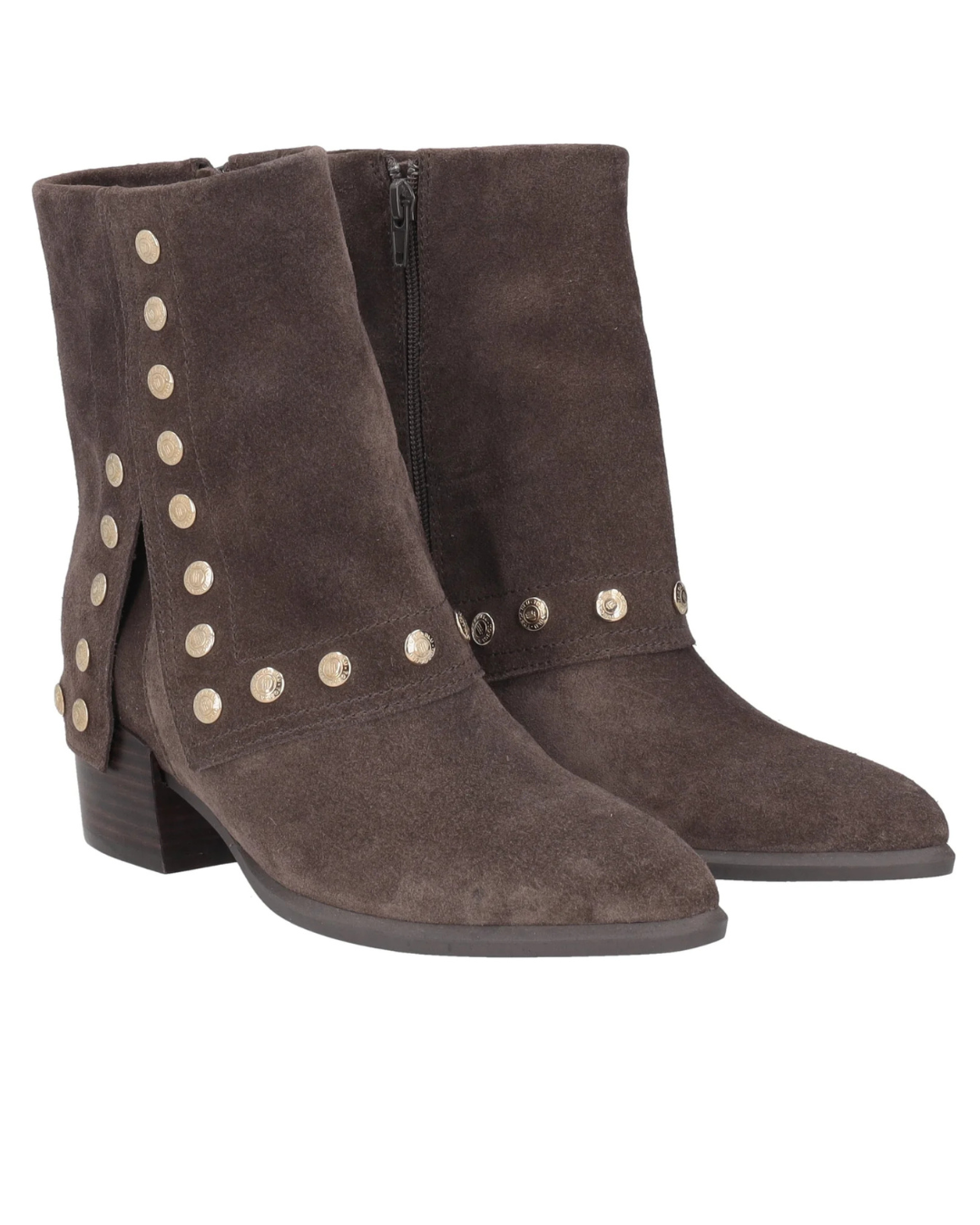 Giselle Boots w/studs - Brown