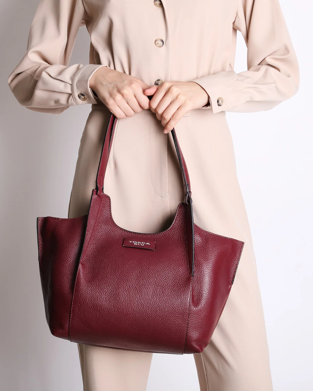 Coraline Shopping Bag - Bordeaux