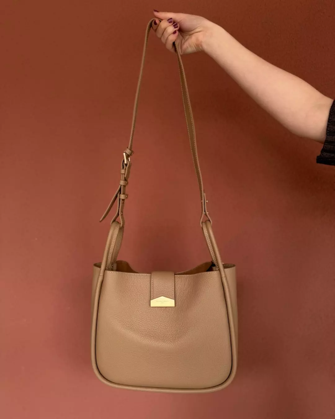 Cowhide Crossbody Medium - Mastic