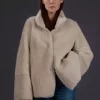 Reversible Lambjacket Beige/OffWhite