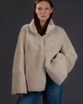 Reversible Lambjacket Beige/OffWhite