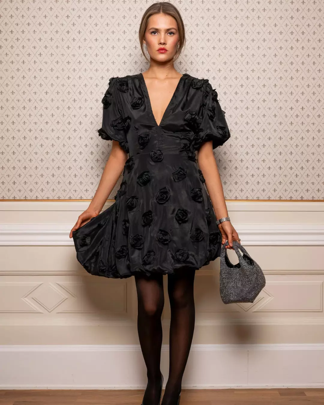 Blake Dress - Black Bloom