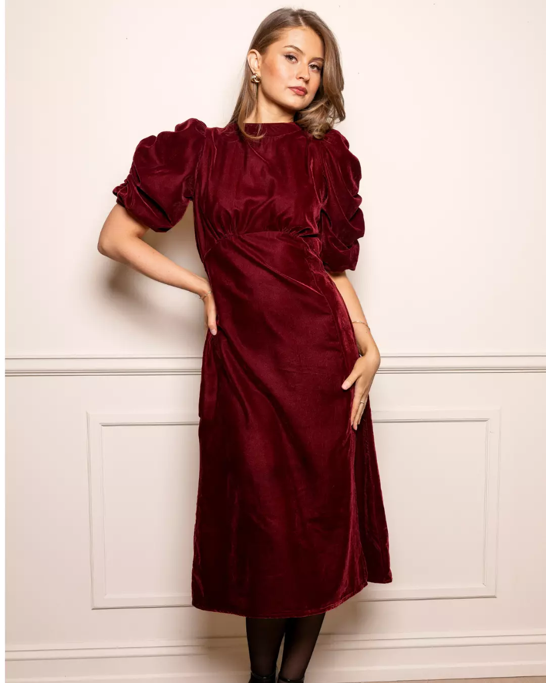 Dakota Dress - Velvet Bordeaux