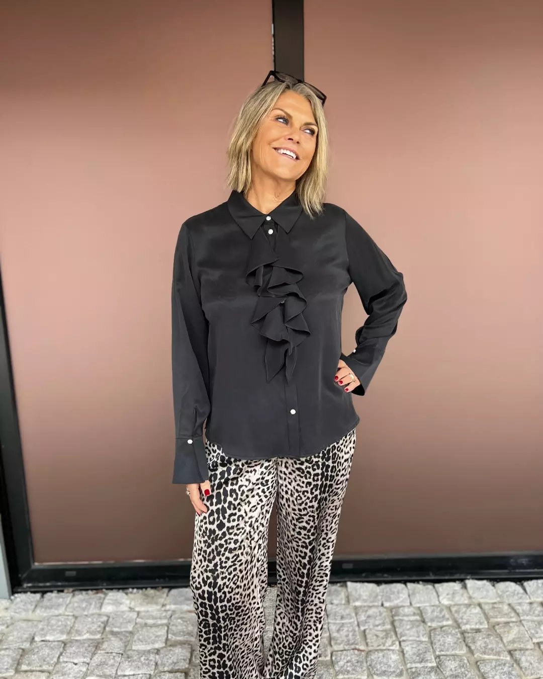 Silkebluse Lillie - Black