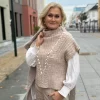 Coya Knit Cape - Pale Sand