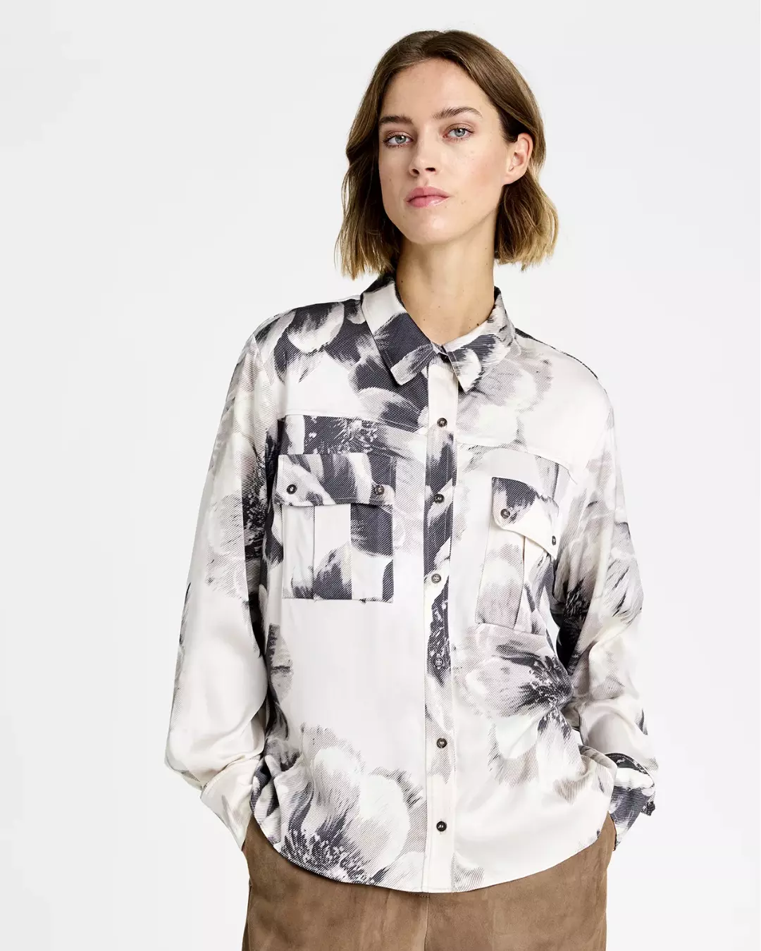 Ilona, shirt - Pale sand