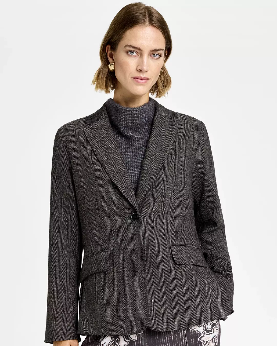 Stacie, blazer - Chocolate