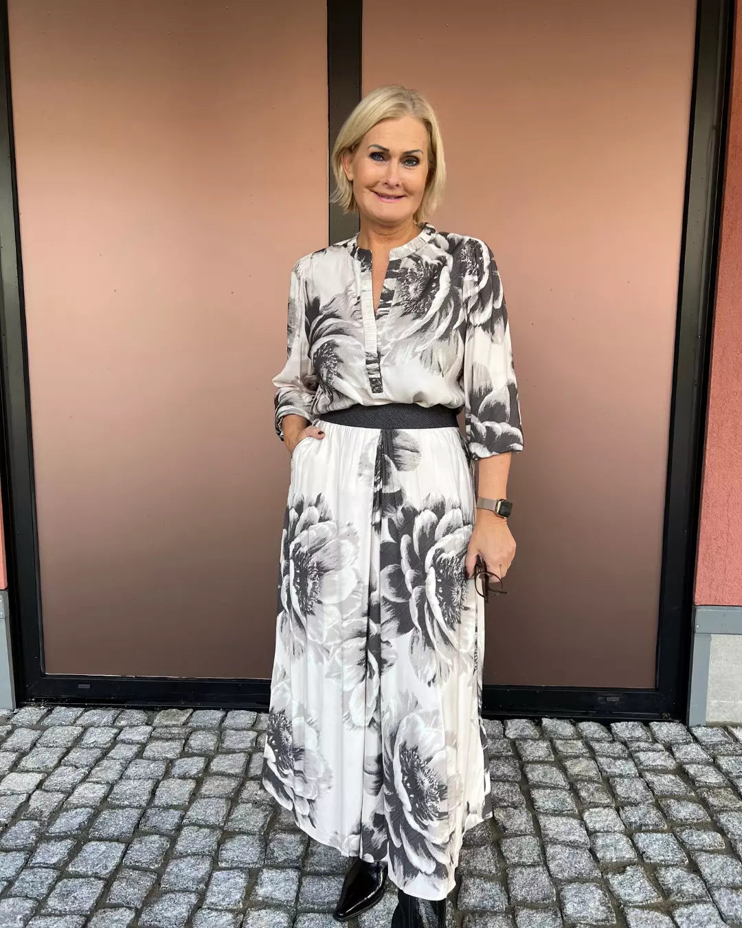 Leslie, long skirt - Pale Sand