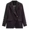 Tailor Blazer - Black w/Dark Grey Melange