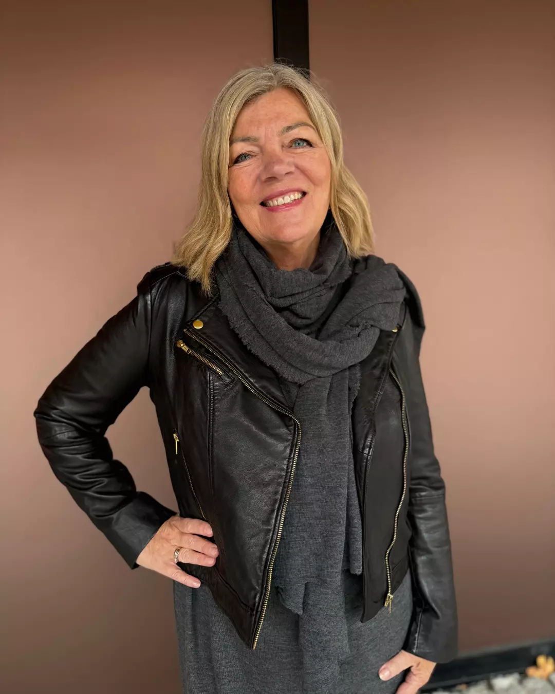 Large Scarf - Anthrasite Melange