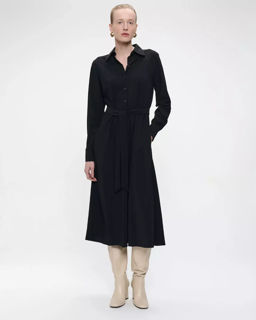 Devita Dress Technical Jersey - Black