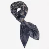 Allis, printed silk scarf - Midnight
