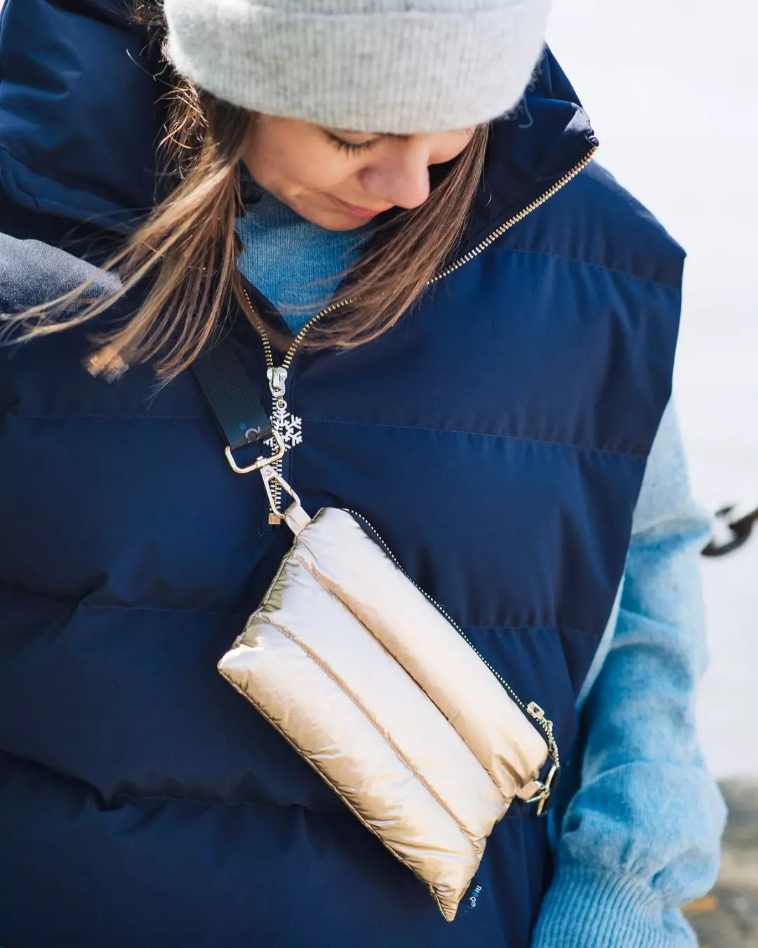 THOQ Crossbody - Gold Metallic